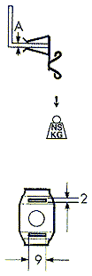 H-CT Clip dimensions
