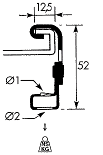 PW2-Ti/T clip dimensions