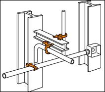 Flange Mount Conduit Clip application