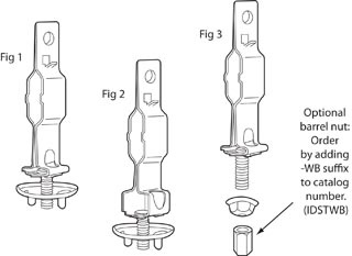 Caddy Grid Fixture Clips