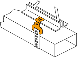 Strap hanger clips application