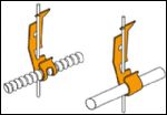 Cable/Conduit from Drop Wire Support application