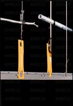 Independent Electrical Drop Wire/Rod Securing Clip application photo