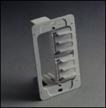 Non metallic mounting plate bracket