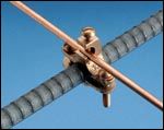 Clamp on rebar